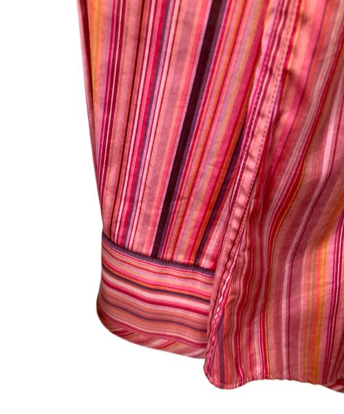 PAUL SMITH（ポールスミス）Paul Smith (ポールスミス) ストライプマルチカラーシャツ ピンク サイズ:Mの古着・服飾アイテム