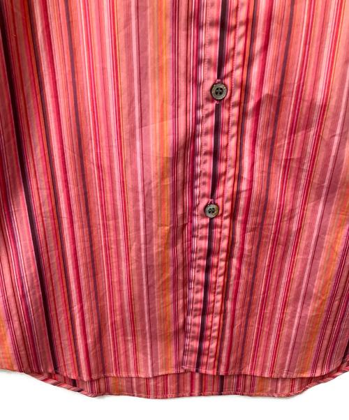 PAUL SMITH（ポールスミス）Paul Smith (ポールスミス) ストライプマルチカラーシャツ ピンク サイズ:Mの古着・服飾アイテム