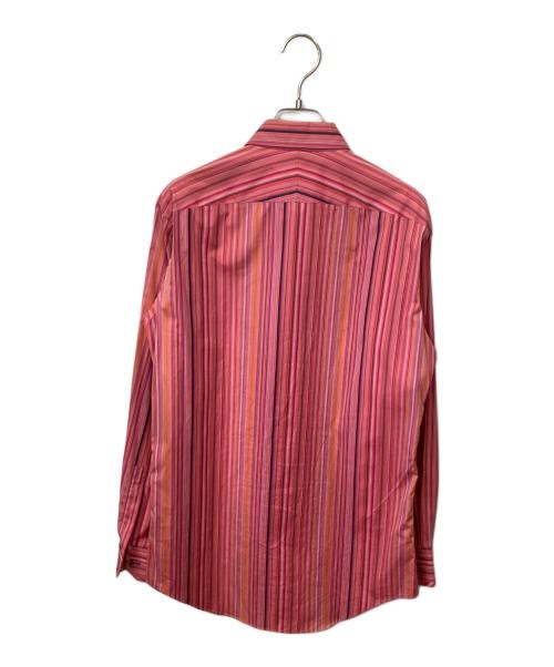 PAUL SMITH（ポールスミス）Paul Smith (ポールスミス) ストライプマルチカラーシャツ ピンク サイズ:Mの古着・服飾アイテム