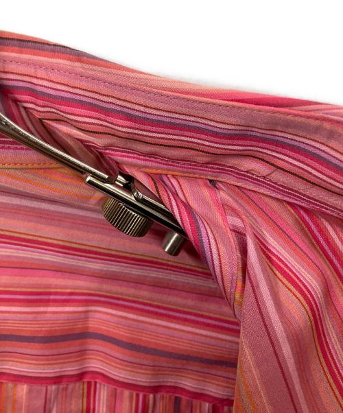 PAUL SMITH（ポールスミス）Paul Smith (ポールスミス) ストライプマルチカラーシャツ ピンク サイズ:Mの古着・服飾アイテム