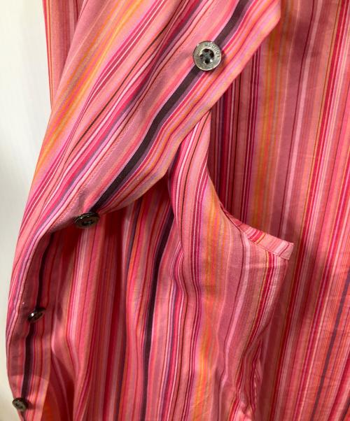 PAUL SMITH（ポールスミス）Paul Smith (ポールスミス) ストライプマルチカラーシャツ ピンク サイズ:Mの古着・服飾アイテム