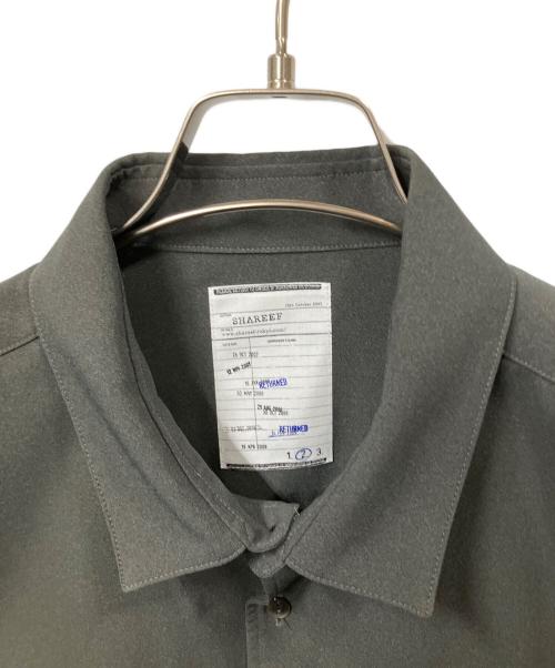 SHAREEF（シャリーフ）SHAREEF (シャリーフ) SWITCHING L/S SHIRTS グレー×パープル サイズ:Mの古着・服飾アイテム