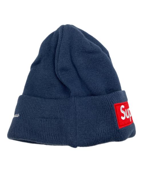 SUPREME（シュプリーム）SUPREME (シュプリーム) New Era (ニューエラ) ニット帽 New era×Supreme ネイビー サイズ:1の古着・服飾アイテム