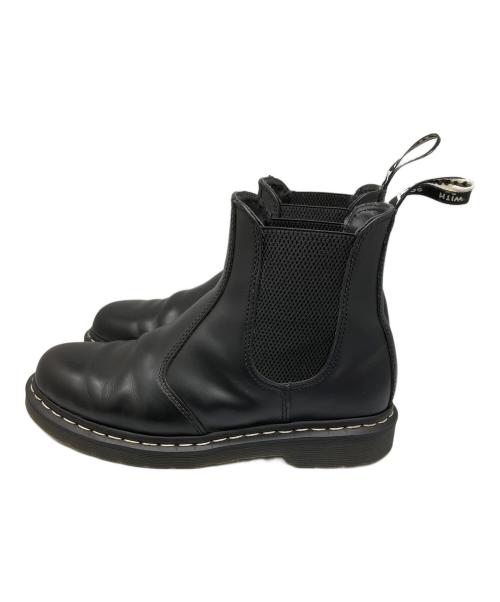Dr.Martens（ドクターマーチン）Dr.Martens (ドクターマーチン) ホワイトステッチ　チェルシーブーツ ブラック サイズ:27の古着・服飾アイテム