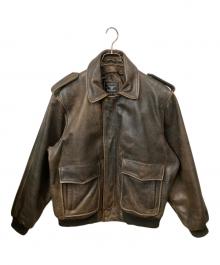 DANBURY（ダンベリー）の古着「レザージャケット」｜ブラウン