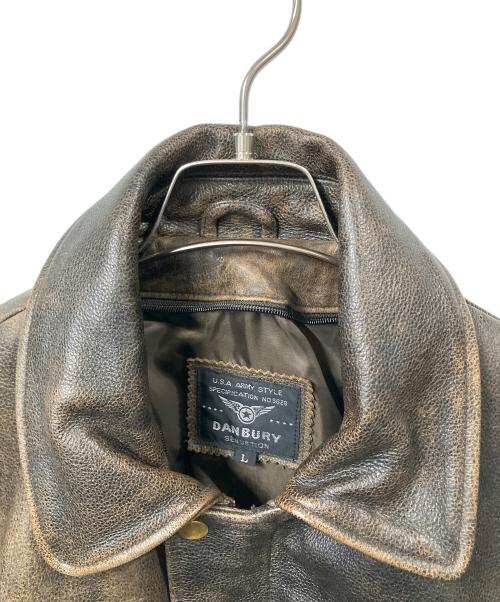 DANBURY（ダンベリー）DANBURY (ダンベリー) レザージャケット ブラウン サイズ:Lの古着・服飾アイテム