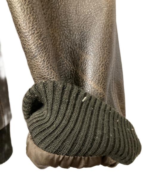 DANBURY（ダンベリー）DANBURY (ダンベリー) レザージャケット ブラウン サイズ:Lの古着・服飾アイテム