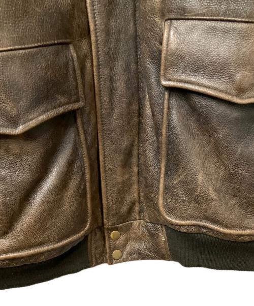 DANBURY（ダンベリー）DANBURY (ダンベリー) レザージャケット ブラウン サイズ:Lの古着・服飾アイテム
