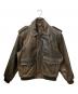 DANBURY（ダンベリー）の古着「レザージャケット」｜ブラウン