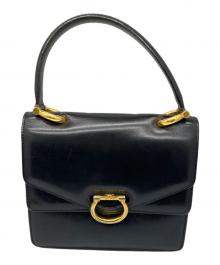 CELINE（セリーヌ）の古着「レザーハンドバッグ　ブラック」｜ブラック