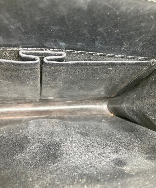 CELINE（セリーヌ）CELINE (セリーヌ) レザーハンドバッグ　ブラック ブラックの古着・服飾アイテム