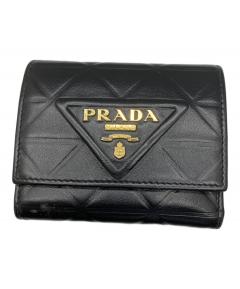 中古・古着通販】PRADA (プラダ) サフィアーノ レザー カードケース