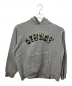 stussyステューシー）の古着「プルオーバーパーカー」｜グレー