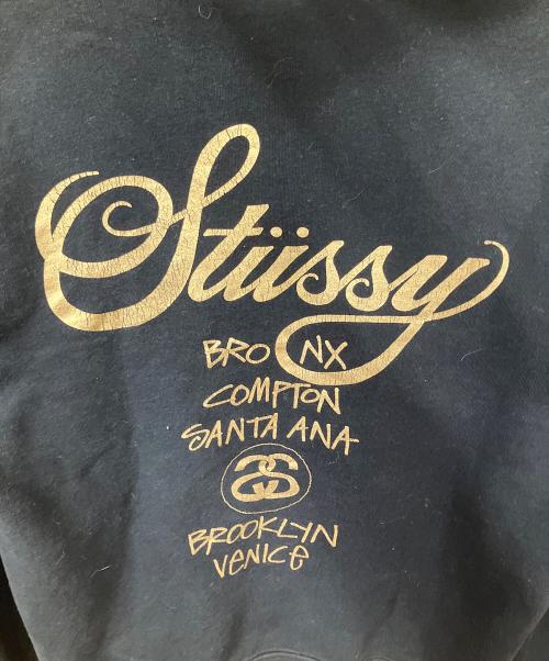 stussy（ステューシー）stussy (ステューシー) WORLD TOUR HOODIE ブラック サイズ:Mの古着・服飾アイテム