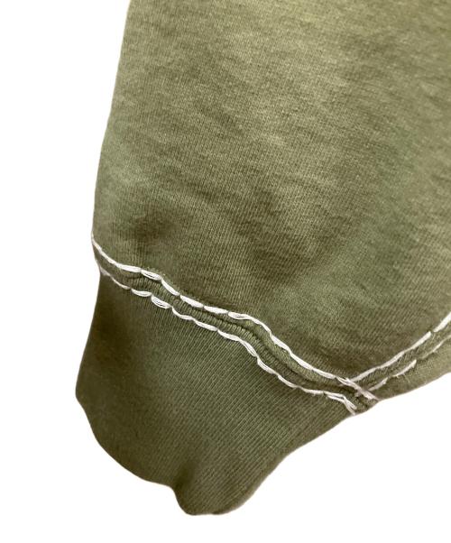 SUPREME（シュプリーム）SUPREME (シュプリーム) BIG STITCH HOODED SWEATSHIRT オリーブ サイズ:Mの古着・服飾アイテム