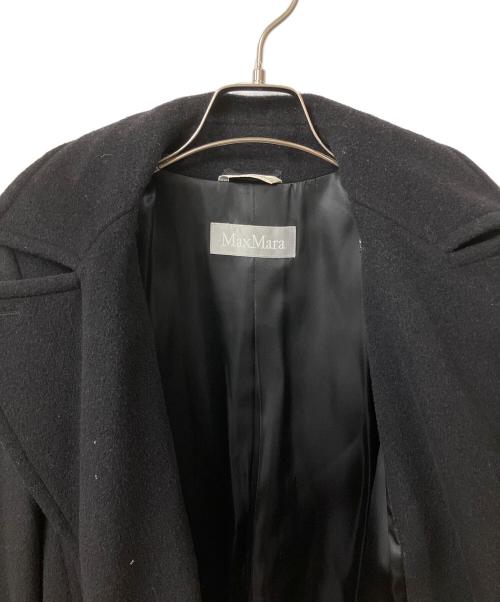 MaxMara（マックスマーラ）MaxMara (マックスマーラ) ダブルハーフコート ブラック サイズ:38の古着・服飾アイテム