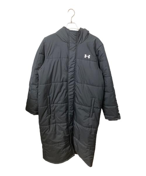 UNDER ARMOUR（アンダーアーマー）UNDER ARMOUR (アンダーアーマー) UAロゴ ロングコート ブラック サイズ:2XLの古着・服飾アイテム