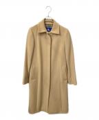 BURBERRY BLUE LABELバーバリー ブルー レーベル）の古着「アンゴラ混ステンカラーコート　裏地ノバチェック」｜ベージュ