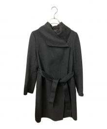 icB（アイシービー）の古着「カシミヤ製コート　ブラック」｜ブラック