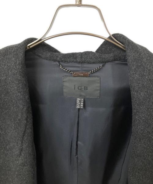 icB（アイシービー）icB (アイシービー) カシミヤ製コート　ブラック ブラック サイズ:11の古着・服飾アイテム