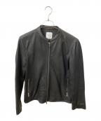 UNITED TOKYOユナイテッドトーキョー）の古着「ラムレザージャケット　ブラック」｜ブラック