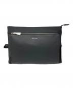 PAUL SMITHポールスミス）の古着「ナイロンブライトストライプトリム 2WAYミニショルダーバッグ」｜ブラック