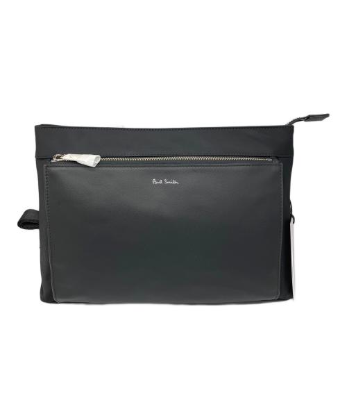 PAUL SMITH（ポールスミス）PAUL SMITH (ポールスミス) ナイロンブライトストライプトリム 2WAYミニショルダーバッグ ブラック 未使用品の古着・服飾アイテム