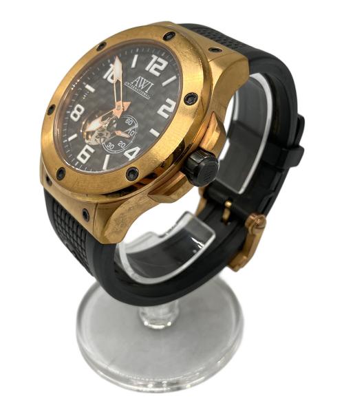 AWI（アルメニアウォッチインターナショナル）AWI (アルメニアウォッチインターナショナル) 腕時計　エアロドライブ ブラックの古着・服飾アイテム