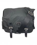 PRADAプラダ）の古着「メッセンジャーバッグ」｜ブラック