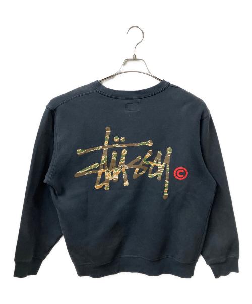 stussy（ステューシー）stussy (ステューシー) ロゴスウェット グレー サイズ:Mの古着・服飾アイテム