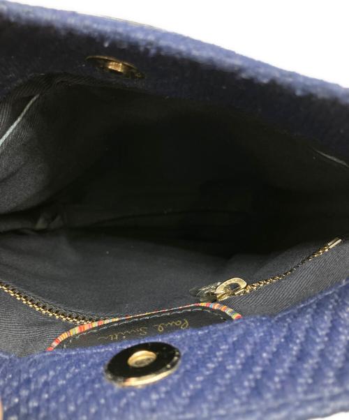 PAUL SMITH（ポールスミス）PAUL SMITH (ポールスミス) ミニショルダーバッグ　ネイビー ブルーの古着・服飾アイテム