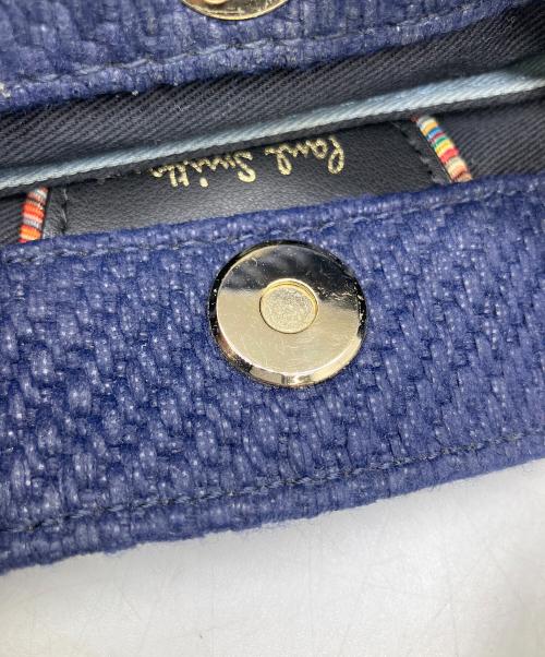 PAUL SMITH（ポールスミス）PAUL SMITH (ポールスミス) ミニショルダーバッグ　ネイビー ブルーの古着・服飾アイテム