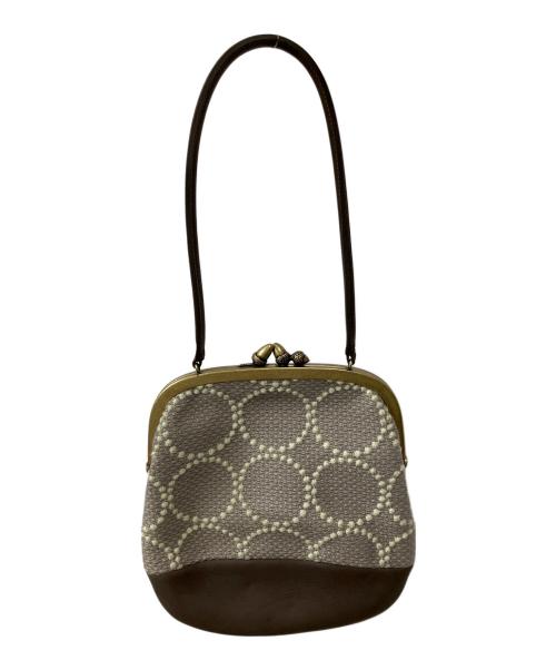 mina perhonen（ミナ ペルホネン）mina perhonen (ミナ ペルホネン) cuddle bag tambourine グレーの古着・服飾アイテム