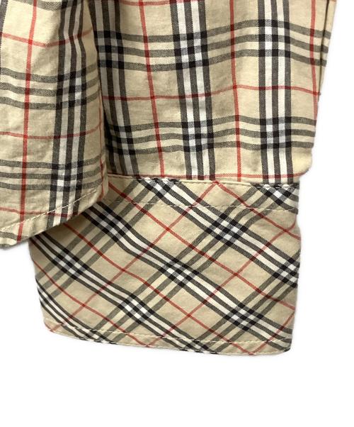 BURBERRY BLUE LABEL（バーバリー ブルー レーベル）BURBERRY BLUE LABEL (バーバリー ブルー レーベル) ノバチェック長袖シャツ ベージュ サイズ:38の古着・服飾アイテム