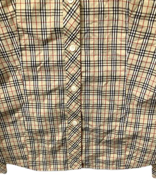 BURBERRY BLUE LABEL（バーバリー ブルー レーベル）BURBERRY BLUE LABEL (バーバリー ブルー レーベル) ノバチェック長袖シャツ ベージュ サイズ:38の古着・服飾アイテム