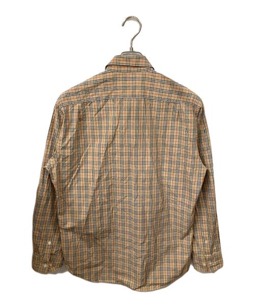 BURBERRY LONDON BLUE LABEL（バーバリーロンドンブルーレーベル）BURBERRY LONDON BLUE LABEL (バーバリーロンドンブルーレーベル) ノバチェック長袖シャツ ベージュ サイズ:Lの古着・服飾アイテム