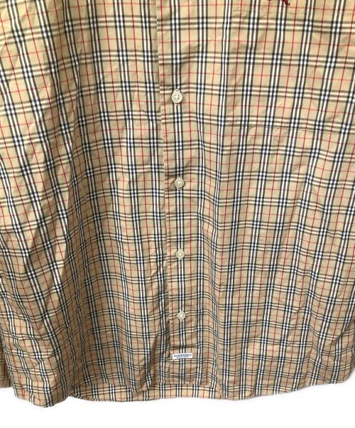 BURBERRY LONDON BLUE LABEL（バーバリーロンドンブルーレーベル）BURBERRY LONDON BLUE LABEL (バーバリーロンドンブルーレーベル) ノバチェック長袖シャツ ベージュ サイズ:Lの古着・服飾アイテム