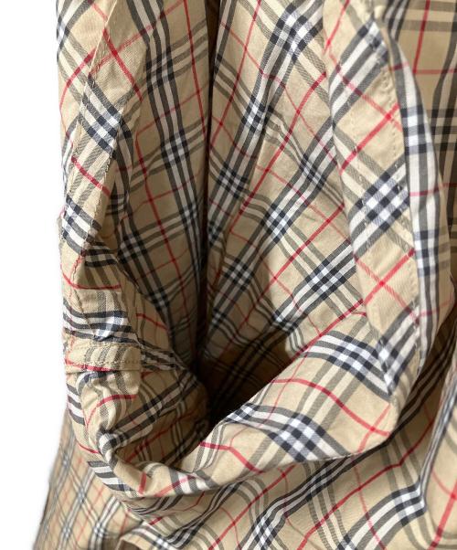 BURBERRY LONDON BLUE LABEL（バーバリーロンドンブルーレーベル）BURBERRY LONDON BLUE LABEL (バーバリーロンドンブルーレーベル) ノバチェック長袖シャツ ベージュ サイズ:Lの古着・服飾アイテム
