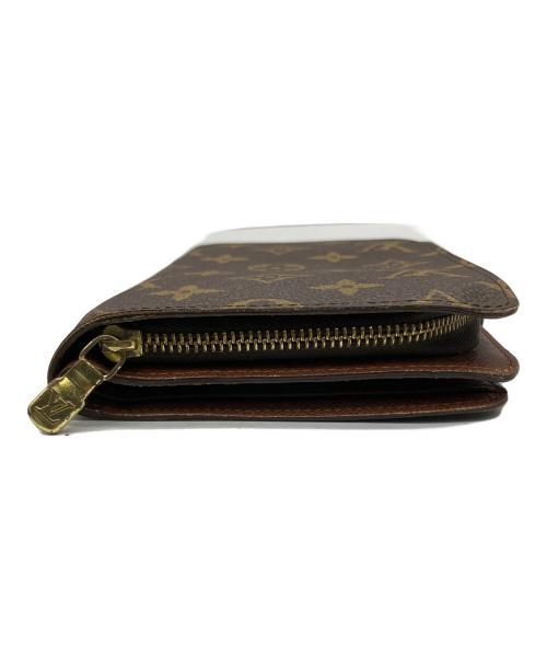 LOUIS VUITTON（ルイ ヴィトン）LOUIS VUITTON (ルイ ヴィトン) ポルトパピエ・ジップ ブラウンの古着・服飾アイテム
