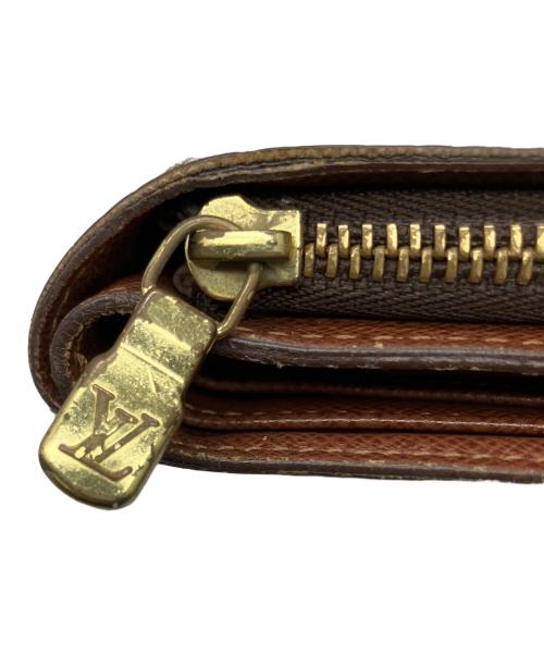 LOUIS VUITTON（ルイ ヴィトン）LOUIS VUITTON (ルイ ヴィトン) ポルトパピエ・ジップ ブラウンの古着・服飾アイテム