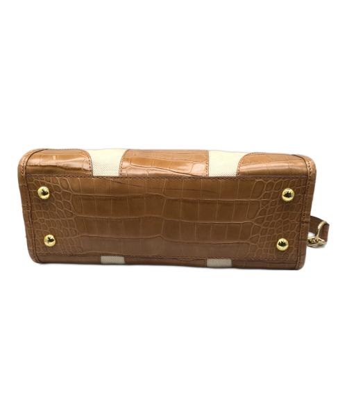 MICHAEL KORS（マイケル・コース）MICHAEL KORS (マイケル・コース) ハミルトン・サッチェルバッグ ブラウン×ベージュの古着・服飾アイテム