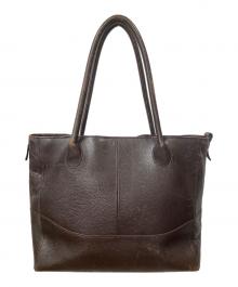 PID（ピーアイディー）の古着「レザートートバッグ」｜ブラウン