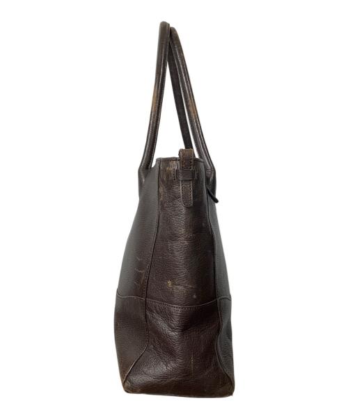 PID（ピーアイディー）PID (ピーアイディー) レザートートバッグ ブラウンの古着・服飾アイテム