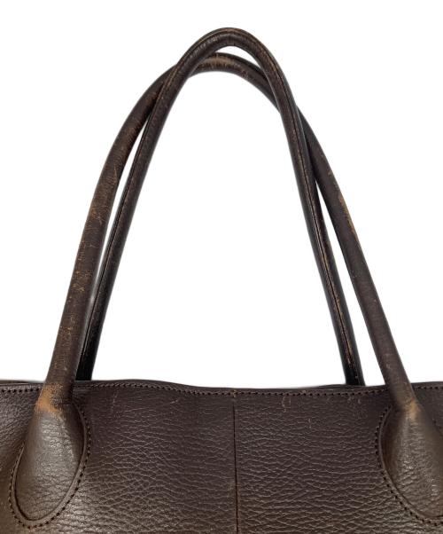 PID（ピーアイディー）PID (ピーアイディー) レザートートバッグ ブラウンの古着・服飾アイテム