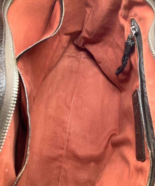 PID（ピーアイディー）PID (ピーアイディー) レザートートバッグ ブラウンの古着・服飾アイテム