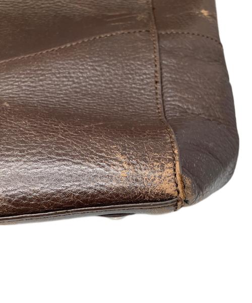 PID（ピーアイディー）PID (ピーアイディー) レザートートバッグ ブラウンの古着・服飾アイテム