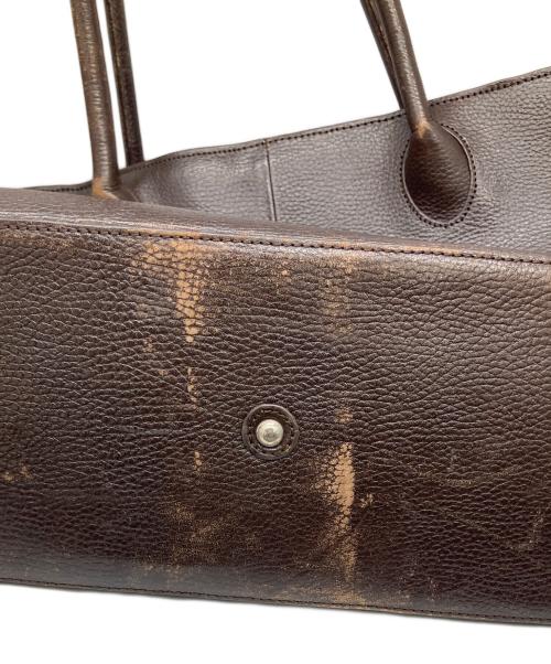 PID（ピーアイディー）PID (ピーアイディー) レザートートバッグ ブラウンの古着・服飾アイテム