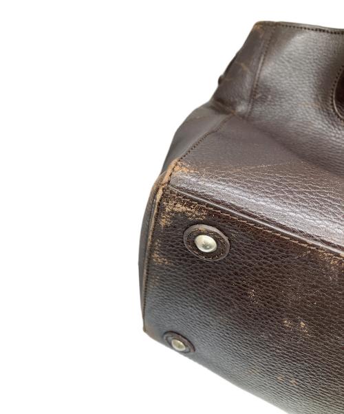 PID（ピーアイディー）PID (ピーアイディー) レザートートバッグ ブラウンの古着・服飾アイテム