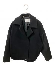 Si:m（スィーム）の古着「ウールショートコート」｜ブラック