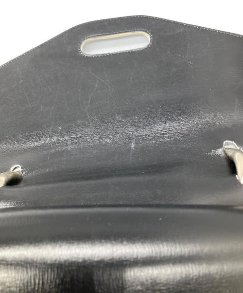 CELINE（セリーヌ）CELINE (セリーヌ) レザーハンドバッグ ブラック×ホワイト ブラック×ホワイトの古着・服飾アイテム